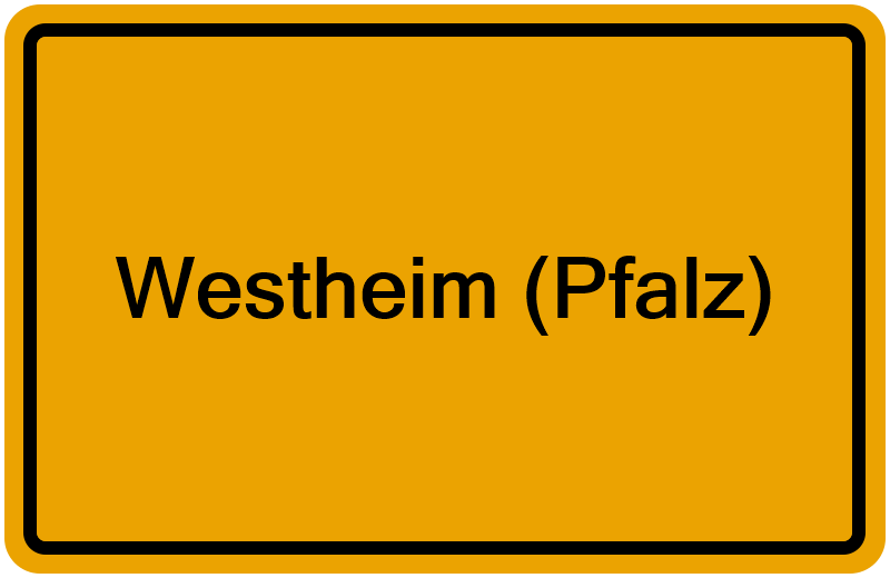 Handelsregisterauszug Westheim (Pfalz)